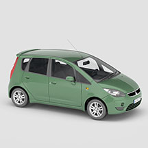 绿色三菱COLT汽车模型