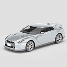 银色尼桑GTR汽车模型