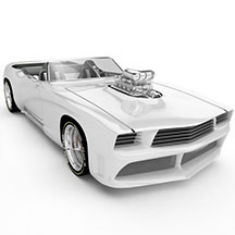白色BMWgablota模型 