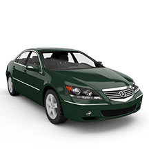 绿色讴歌RL汽车模型 