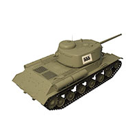 苏联KV-1S重坦克模型
