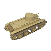 苏联BT-2轻坦克模型