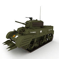 扫雷坦克模型