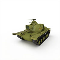 军用坦克车模型