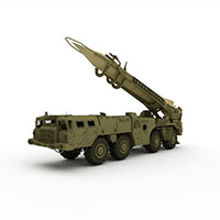 中国军事导弹车模型