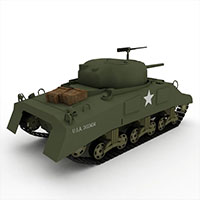 中国M5A1轻型坦克模型