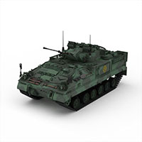 迷彩军用坦克模型