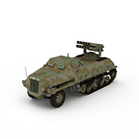 导弹装甲车模型
