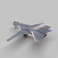 苏24击剑手轰炸机模型