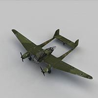 FK189轰炸机模型