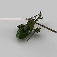 GAZELLE直升战斗机模型
