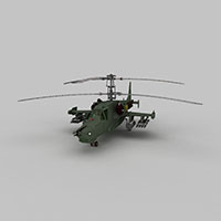hokum直升战斗机模型