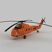 HUS1直升战斗机模型