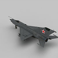 mig21战斗机模型