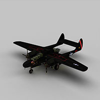 P61b战斗机模型