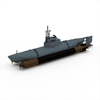 BIBER潜艇模型