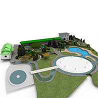 休闲别墅场景3D模型