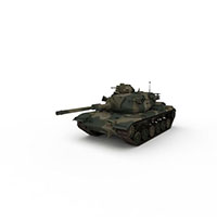 迷彩T-54轻型坦克模型