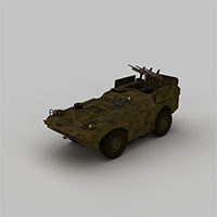 防空导弹车模型